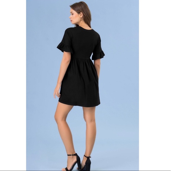 NEW| Cool Factor Black Mini Dress - Picture 3 of 7